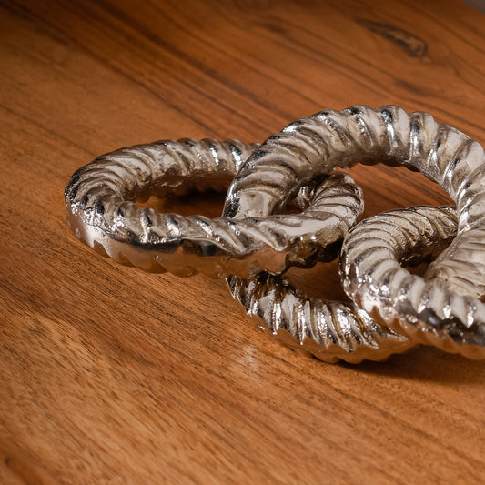 Gilded Trio Knot Rings (Gold Metal Decor Accent)