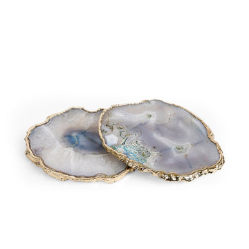 Natural Agate Stone Coasters – Premium Handmade Table Accessories