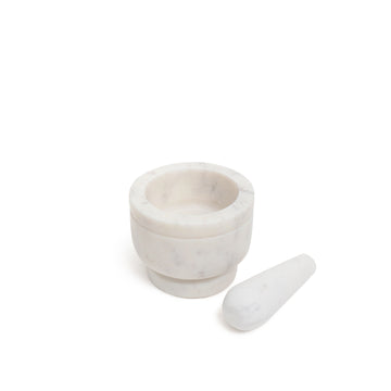 White Marble Mortar Pestle