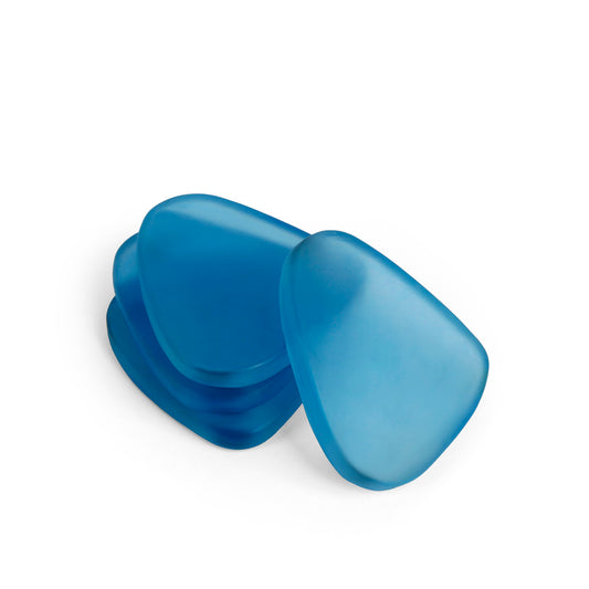 Blue Resin Abstract Coasters – Stylish Modern Table Protection