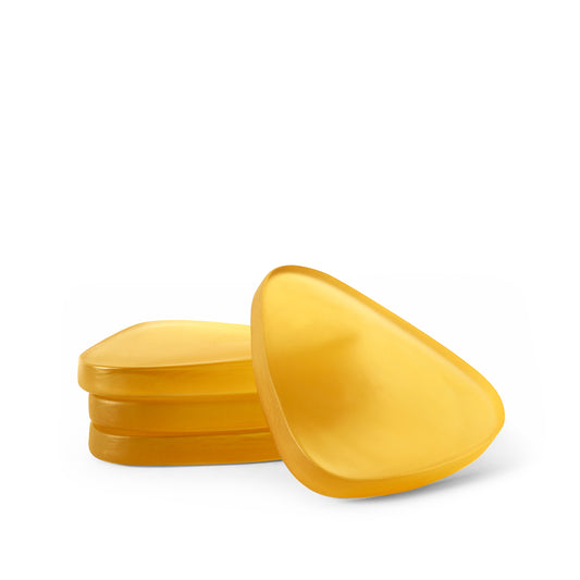 Yellow Resin Pebble Coasters – Contemporary Drink Coasters
