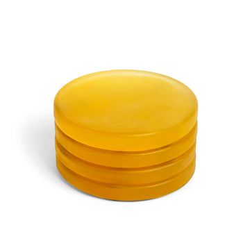 Amber Resin Round Coasters – Modern Handmade Table Accessories