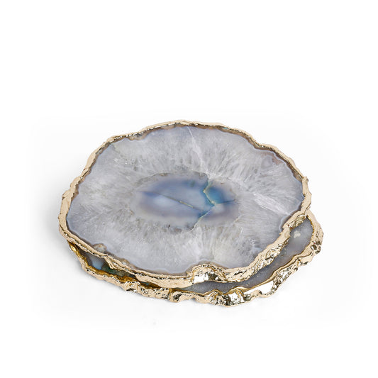 Natural Agate Stone Coasters – Premium Handmade Table Accessories