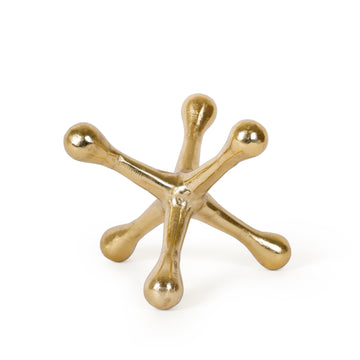 Gold Jack Decorative Sculpture – Luxury Geometric Home & Office Decor