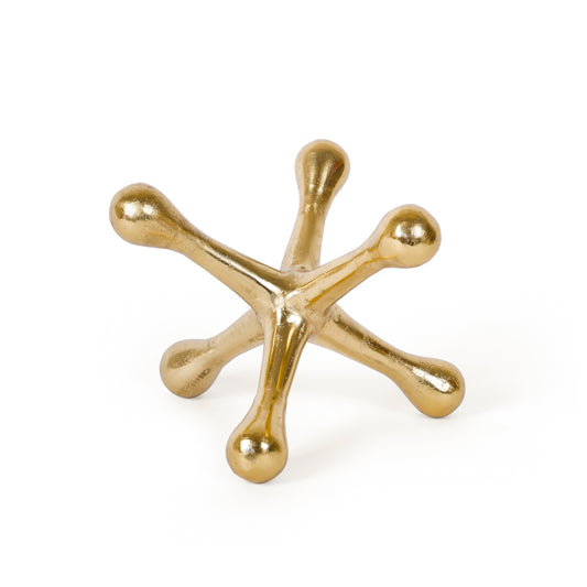 Gold Jack Decorative Sculpture – Luxury Geometric Home & Office Decor