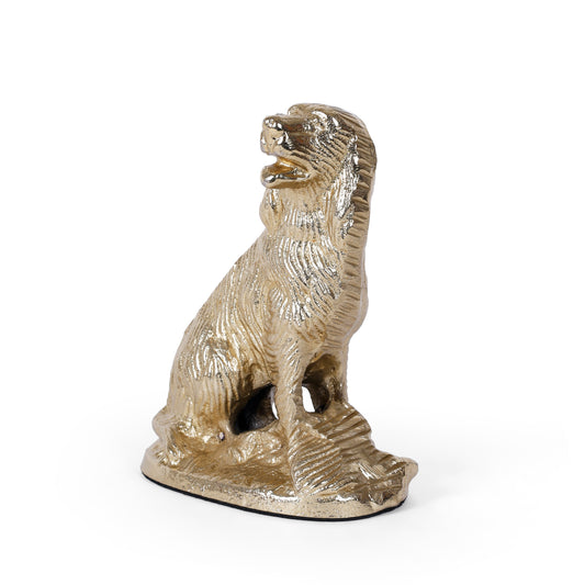 Golden Dog Decorative Showpiece for Modern Home Decor