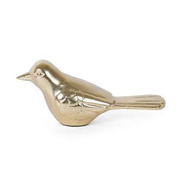 Golden Bird Figurine Showpiece for Modern Home Decor