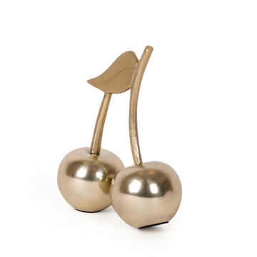 Metallic Cherry Sculpture for Coffee Table & Shelf Styling