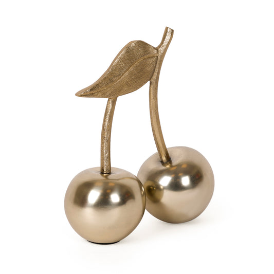 Metallic Cherry Sculpture for Coffee Table & Shelf Styling