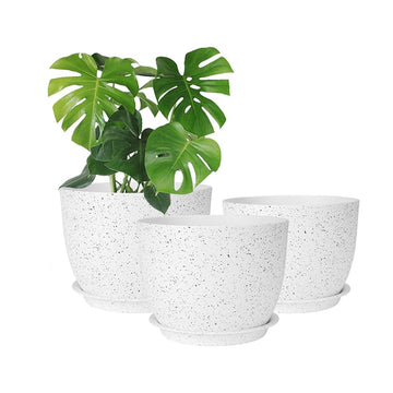Plant Pots Indoor, Large Plastic Plant Pots, Flower Pots Outdoor
