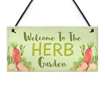 Allotment Home Veg Pots Hanging Sign Garden Lover Gift