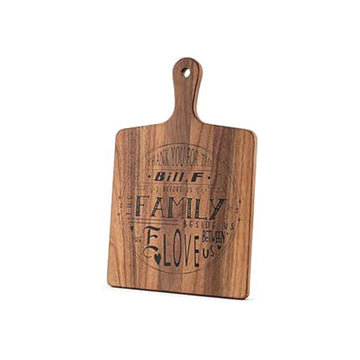 Wood Cutting Board with Handle Small Size Long Wooden Charcuterie Board